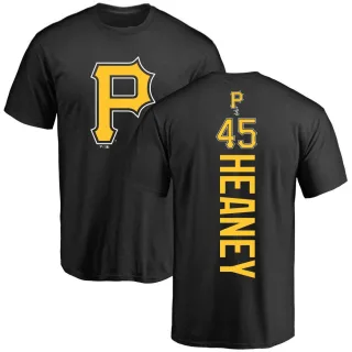 Men's Pittsburgh Pirates Andrew Heaney Black Backer T-Shirt