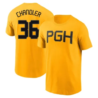 Men's Pittsburgh Pirates Bubba Chandler Gold 2023 City Connect T-Shirt