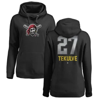 Women's Pittsburgh Pirates Kent Tekulve Black Branded Midnight Mascot Pullover Hoodie -