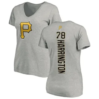 Women's Pittsburgh Pirates Thomas Harrington Ash Backer Slim Fit T-Shirt