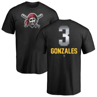 Youth Pittsburgh Pirates Nick Gonzales Black Midnight Mascot T-Shirt